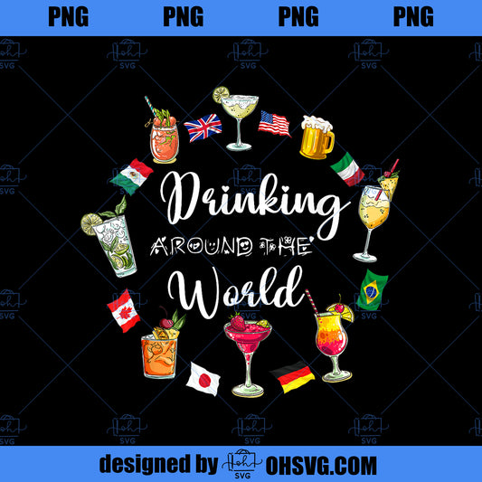 Drinking Around The World Vacation Drinking Showcase PNG, Disney PNG, Drinking Around PNG