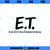 ET Simple Extra Terrestrial Movie Logo Graphic  PNG Download, Movies PNG, ET Simple Extra PNG