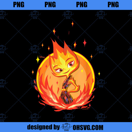 Elemental Ember Badge PNG, Disney PNG, Elemental Ember PNG