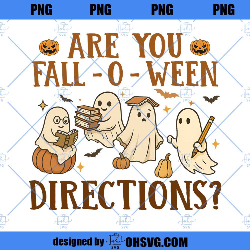 Fall-o-ween Ghost PNG, Funny Are You Fall-o-ween PNG