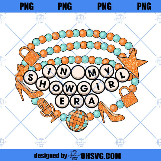 Friendship Bracelet Showgirl PNG, In My Showgirl Era PNG