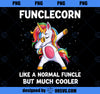 FuncleCorn uncle Unicorn Birthday Family Matching Bday PNG, Magic Unicorn PNG, Unicorn PNG