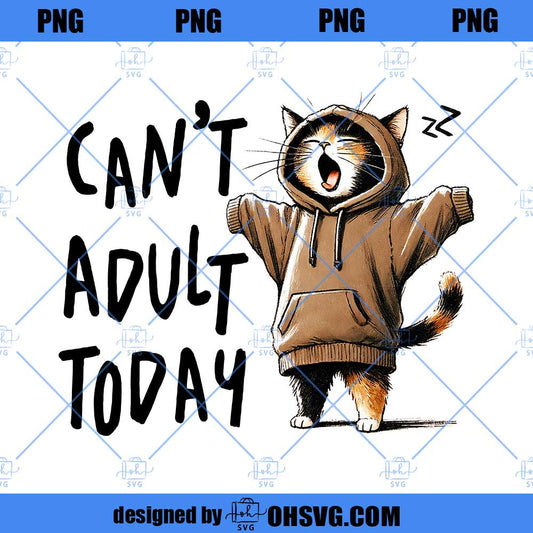 Funny Lazy Cat Sarcastic Sassy Adult Png