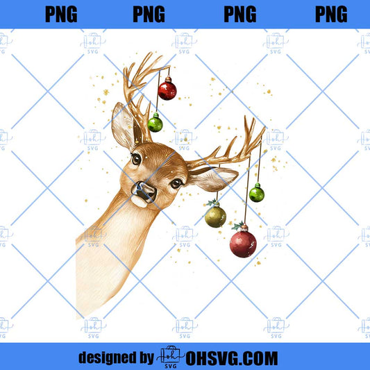 Funny Reindeer ChristmasPng, Preppy Christmas Jolly Reindeer Png, Preppy Christmas Png, Christmas Reindeer Sublimation