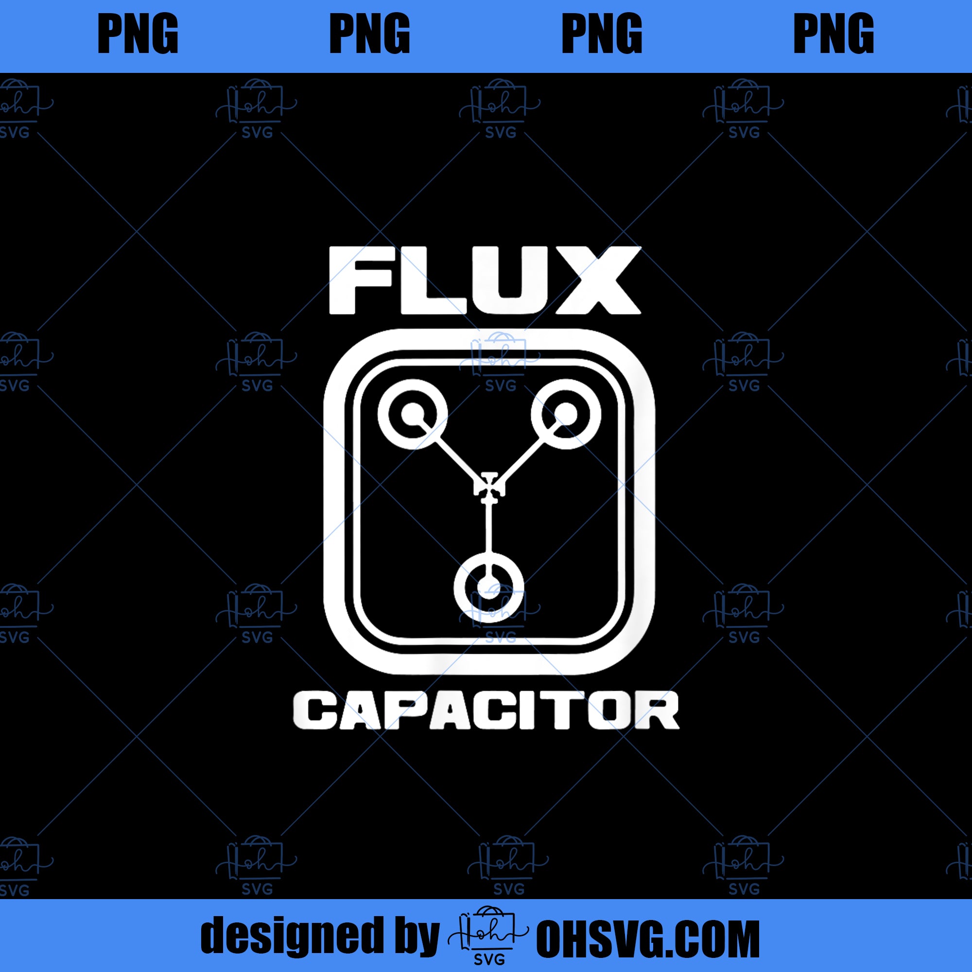 Funny 80 s Vintage Movie Flux Capacitor PNG Download, Movies PNG, Funny 80 s PNG