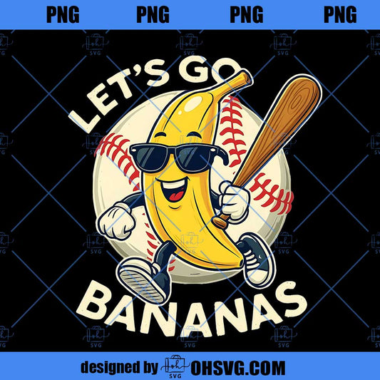 Funny Banana Baseball PNG, Sports Team Mascot PNG, Hip Hop Banana PNG