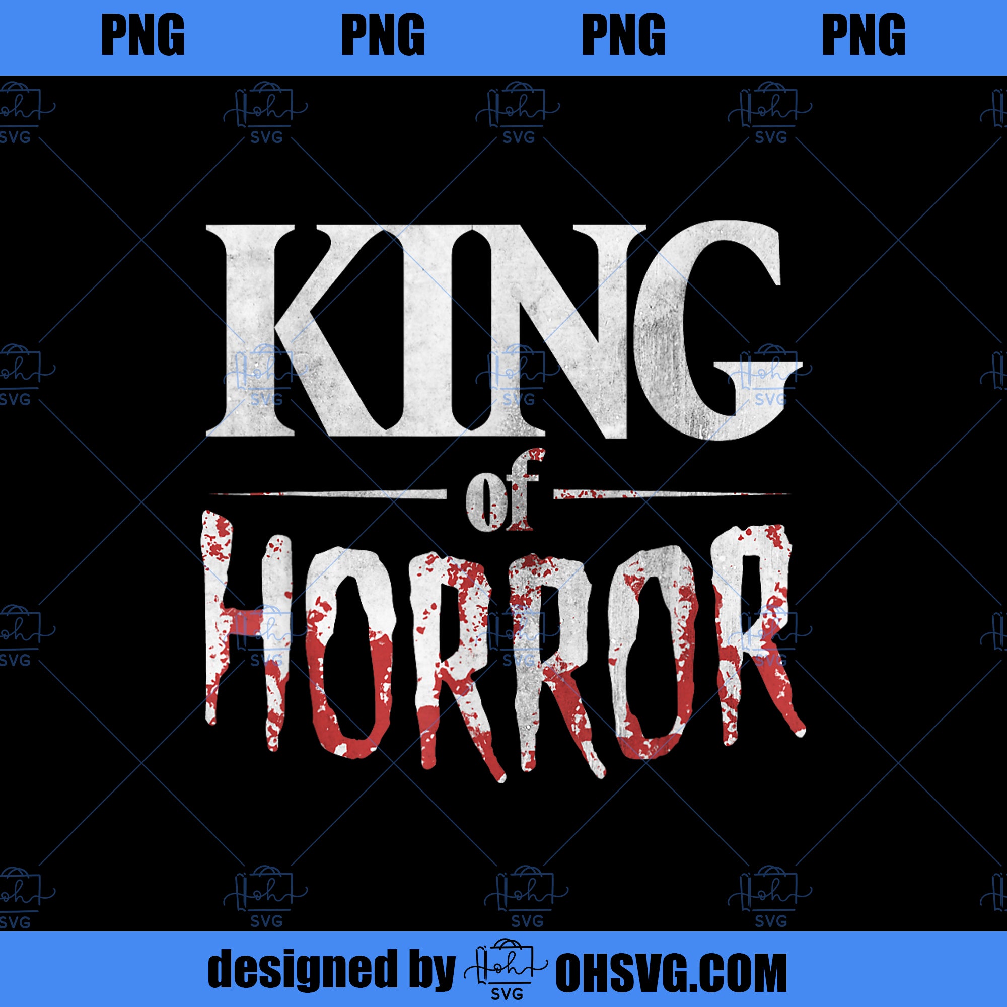 Funny Horror Movie Fan Shirt Halloween King Of Horror Gift PNG Download, Movies PNG, King Of Horror PNG