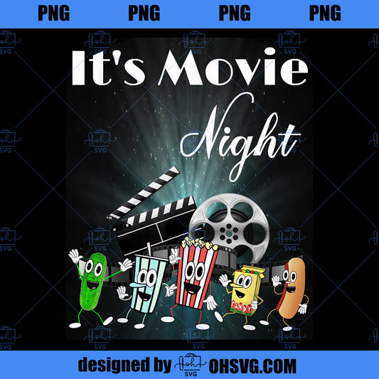 Funny Movie Night Popcorn Pickle Hot Dog Candy PNG Download, Movies PNG, Movie Night PNG