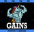 Gains Weightlifting Unicorn Fitness Gym Gift PNG, Magic Unicorn PNG, Unicorn PNG