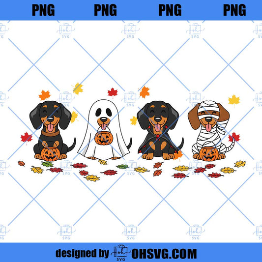 Ghost Great Dane Halloween PNG, Dachshund Halloween PNG, Dog Ghost Halloween PNG