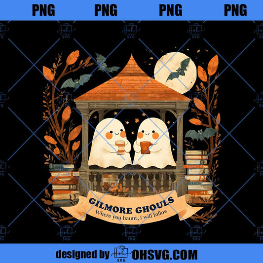 Gilmore Ghouls Halloween PNG, Ghost Spooky Season Halloween PNG, Ghost Halloween PNG, Funny Halloween Kids PNG