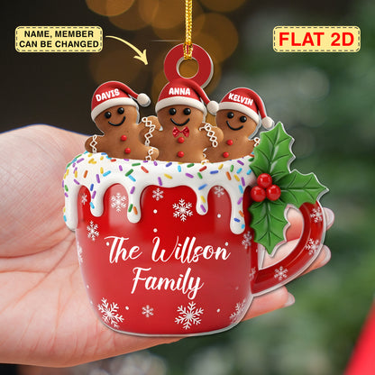 Personalized Gingerbread Christmas Ornament 2025, Custom Resin Family Ornament, Custom Christmas Gift,Personalized Xmas Gift,Christmas Decor