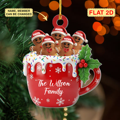 Personalized Gingerbread Christmas Ornament 2025, Custom Resin Family Ornament, Custom Christmas Gift,Personalized Xmas Gift,Christmas Decor