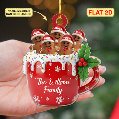 Personalized Gingerbread Christmas Ornament 2025, Custom Resin Family Ornament, Custom Christmas Gift,Personalized Xmas Gift,Christmas Decor