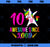 Girls 10th Birthday Unicorn Awesome Since 2009 PNG, Magic Unicorn PNG, Unicorn PNG