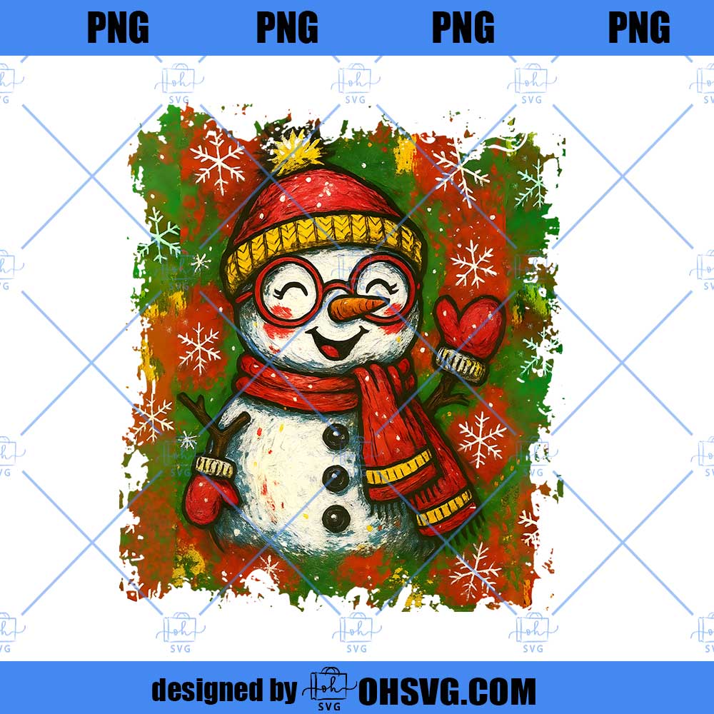 Glitter Christmas Snowman png, Funny Snowman Png, Bright Color Christmas Coquette Bow Dalmatian Dots, Merry Christmas Png