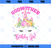 Godmother of the Birthday Girl Unicorn Lashes PNG, Magic Unicorn PNG, Unicorn PNG