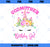 Godmother of the Birthday Girl Unicorn Lashes PNG, Magic Unicorn PNG, Unicorn PNG