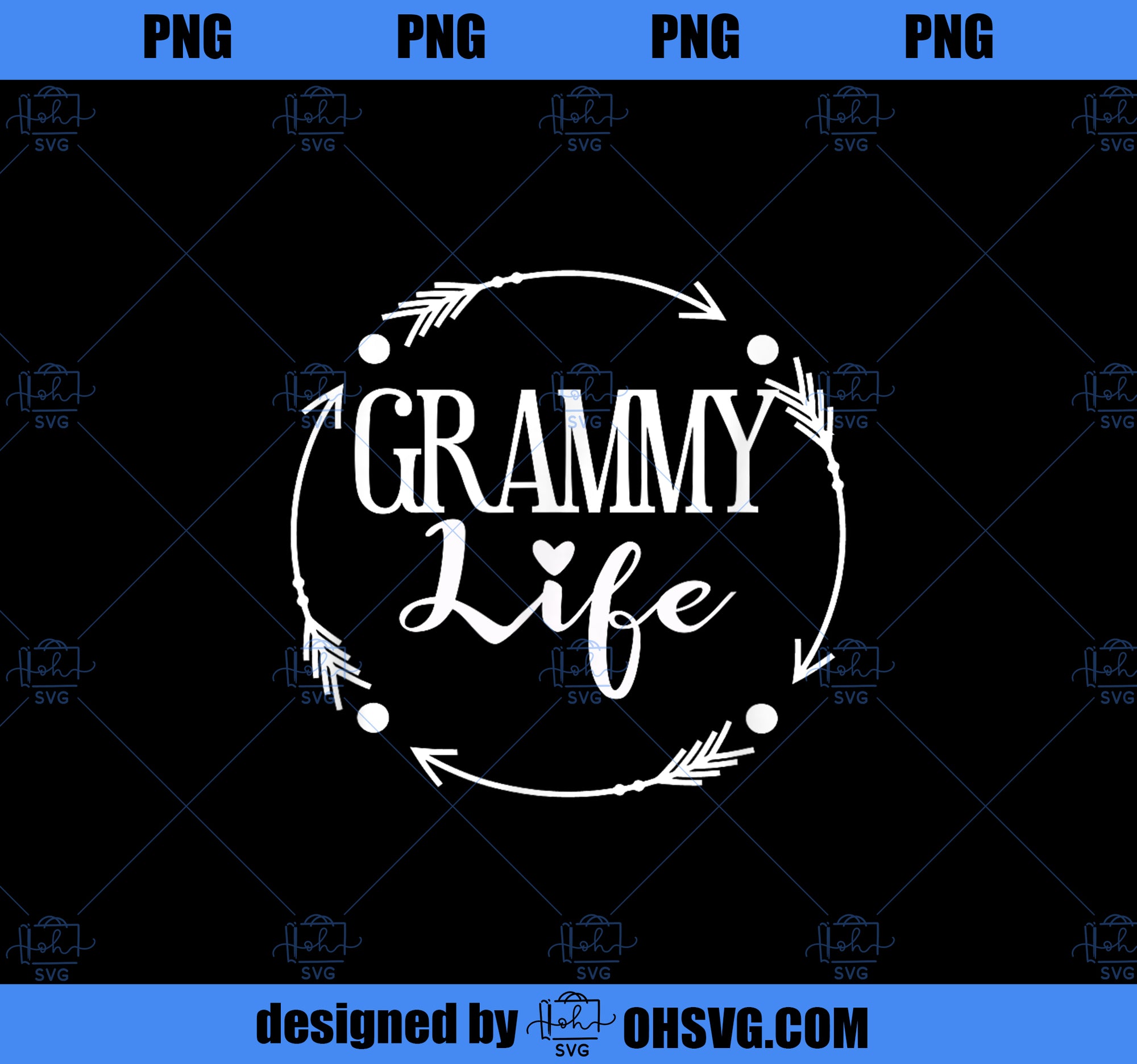 Grammy Life The Blessed Life Grandma Mother Day PNG, Mom PNG, Mothers Day PNG