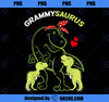 Grammysaurus Grammy 2 Kids Dinosaur Mother_s Day PNG, Mom PNG, Mothers Day PNG