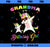 Grandma of the Birthday Girl Unicorn Birthday Princess Dab PNG, Magic Unicorn PNG, Unicorn PNG