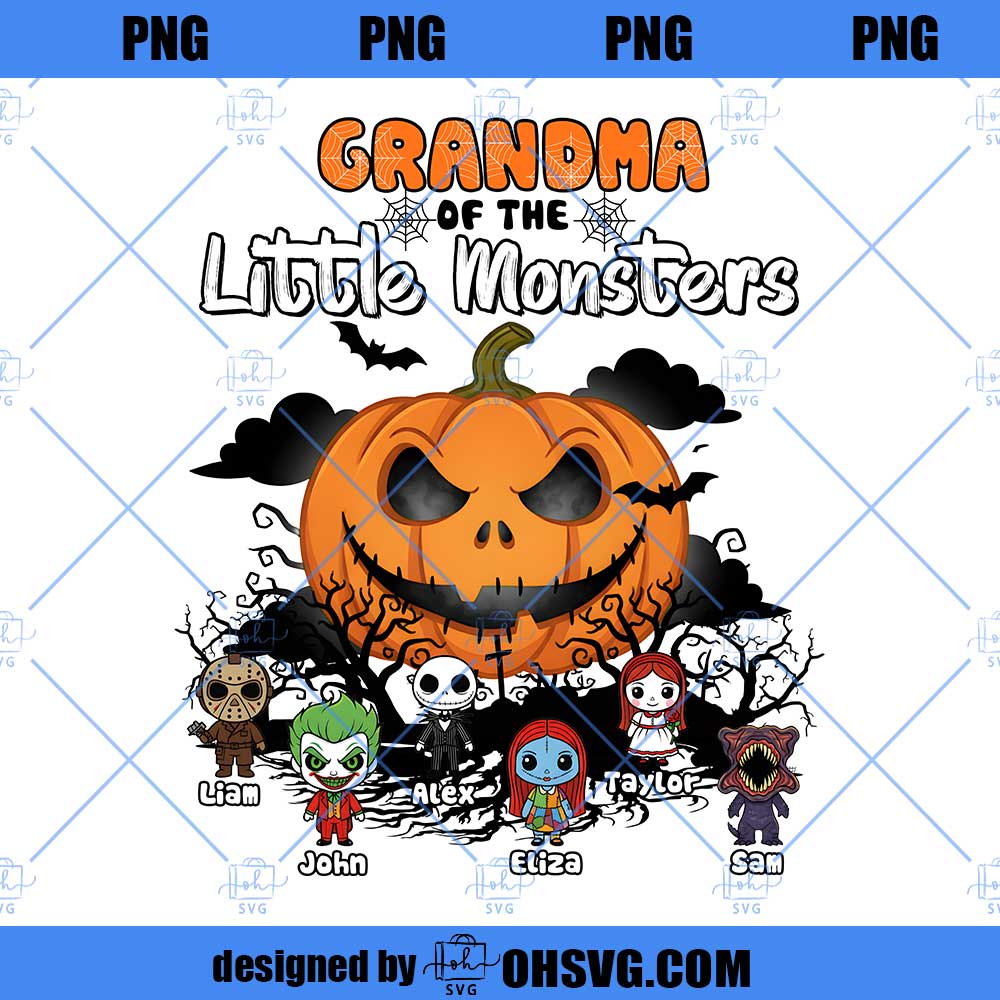 Grandma of the little monster Png, Family Of The Little Monsters png,  Horror Movie Kids