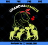 Grandmasaurus Grandma 4 Kids Dinosaur Mother_s Day PNG, Mom PNG, Mothers Day PNG