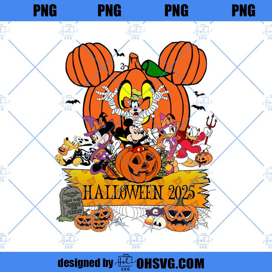 Halloween 2025 Png, Mouse and Friends, Magical Kingdom Png, Halloween Trip Png, Family Vacation Png, Trick Or Treat Png