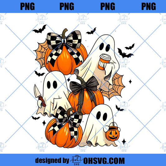 Halloween Coquette Bow Spooky Season Png