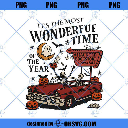 Halloween Its wonderful time of the year PNG,Halloween Skeleton PNG, Pumpkin Patch Shirt, Pumpkin Season Tshirt
