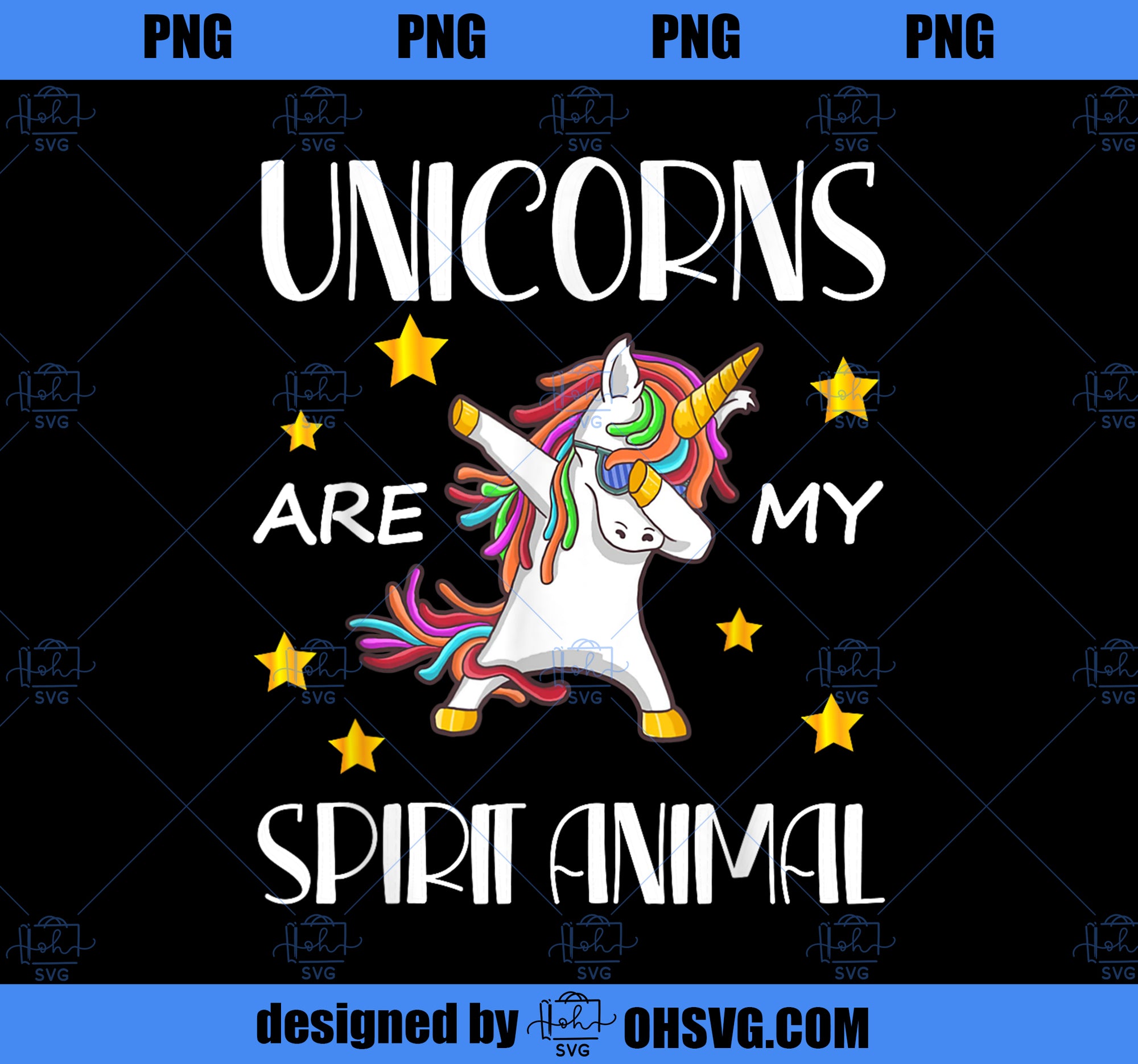 Hilarious Unicorns Are My Spirit Animal Dab Design For Kids PNG, Magic Unicorn PNG, Unicorn PNG