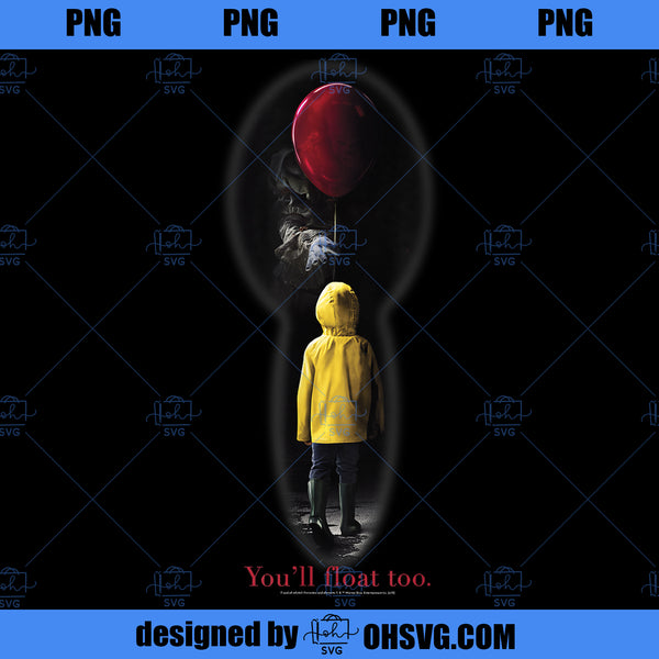 IT Movie Georgie Red Balloon You ll Float Too PNG, Movies PNG, IT Movi ...