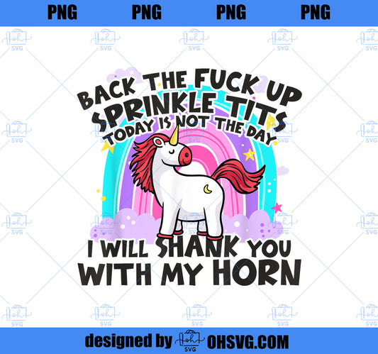 I Will Shank You With My Horn Unicorn Funny PNG, Magic Unicorn PNG, Unicorn PNG