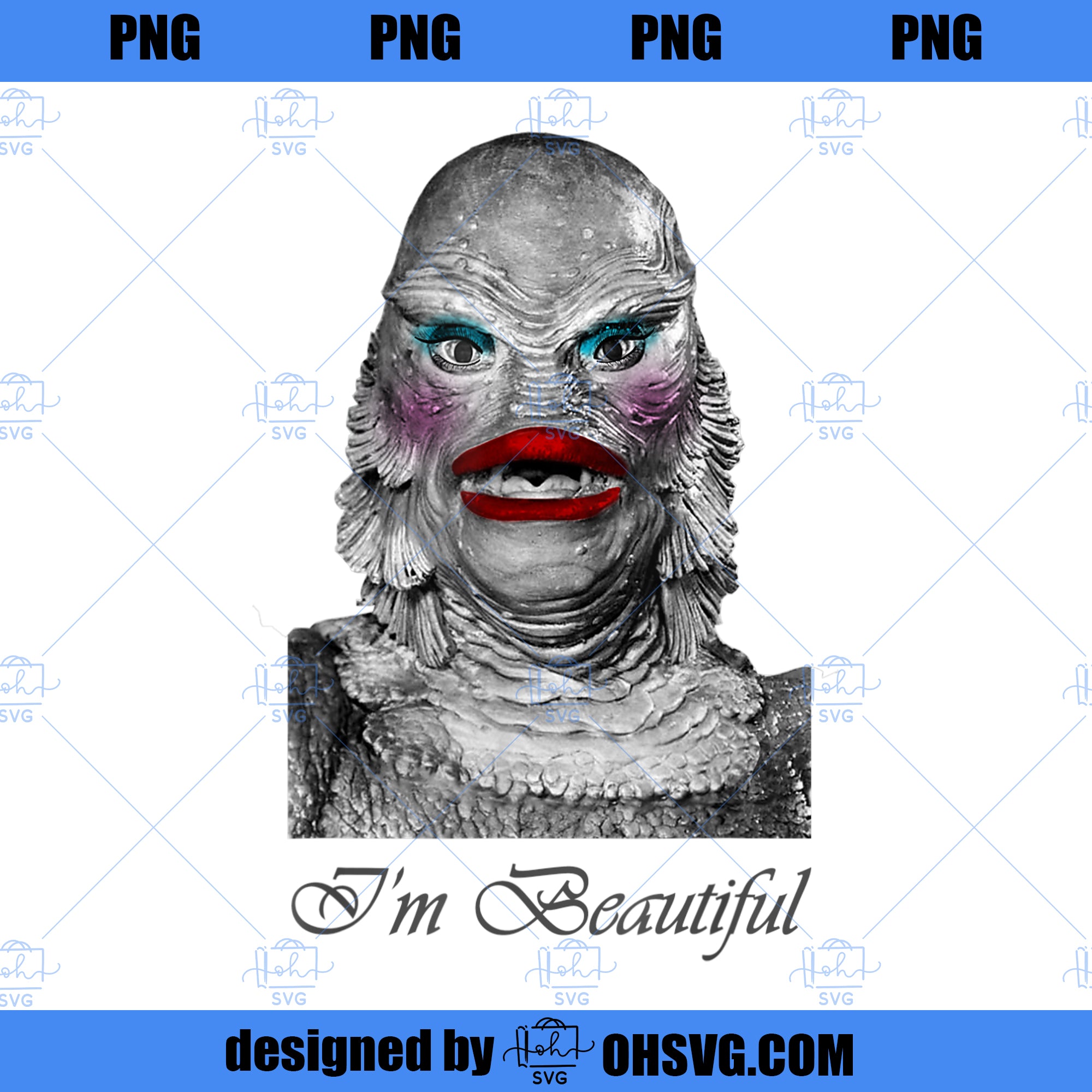 I am Beautiful Creature of the Black Lagoon Flick  PNG Download, Movies PNG, Black Lagoon PNG