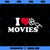 I love movies PNG Download, Movies PNG, love movies PNG