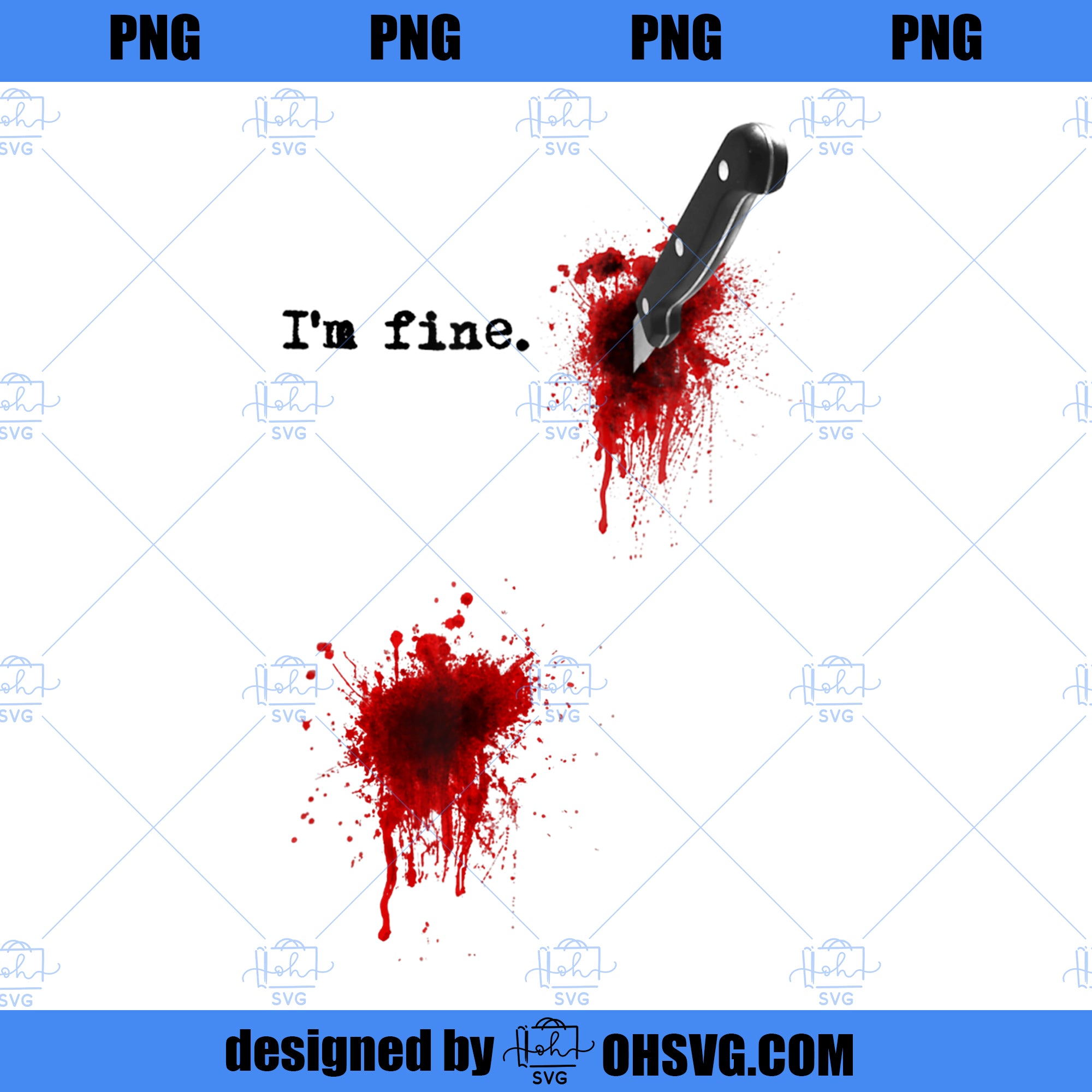 I m Fine Graphic Sarcastic Movie Humor Zombie Halloween PNG, Movies PNG, Movie Humor Zombie PNG