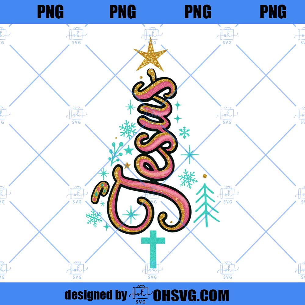 Jesus PNG, Christian Christmas Png, Jesus Christmas Tree Png, Christmas Png, Bible Verse, Faith Png