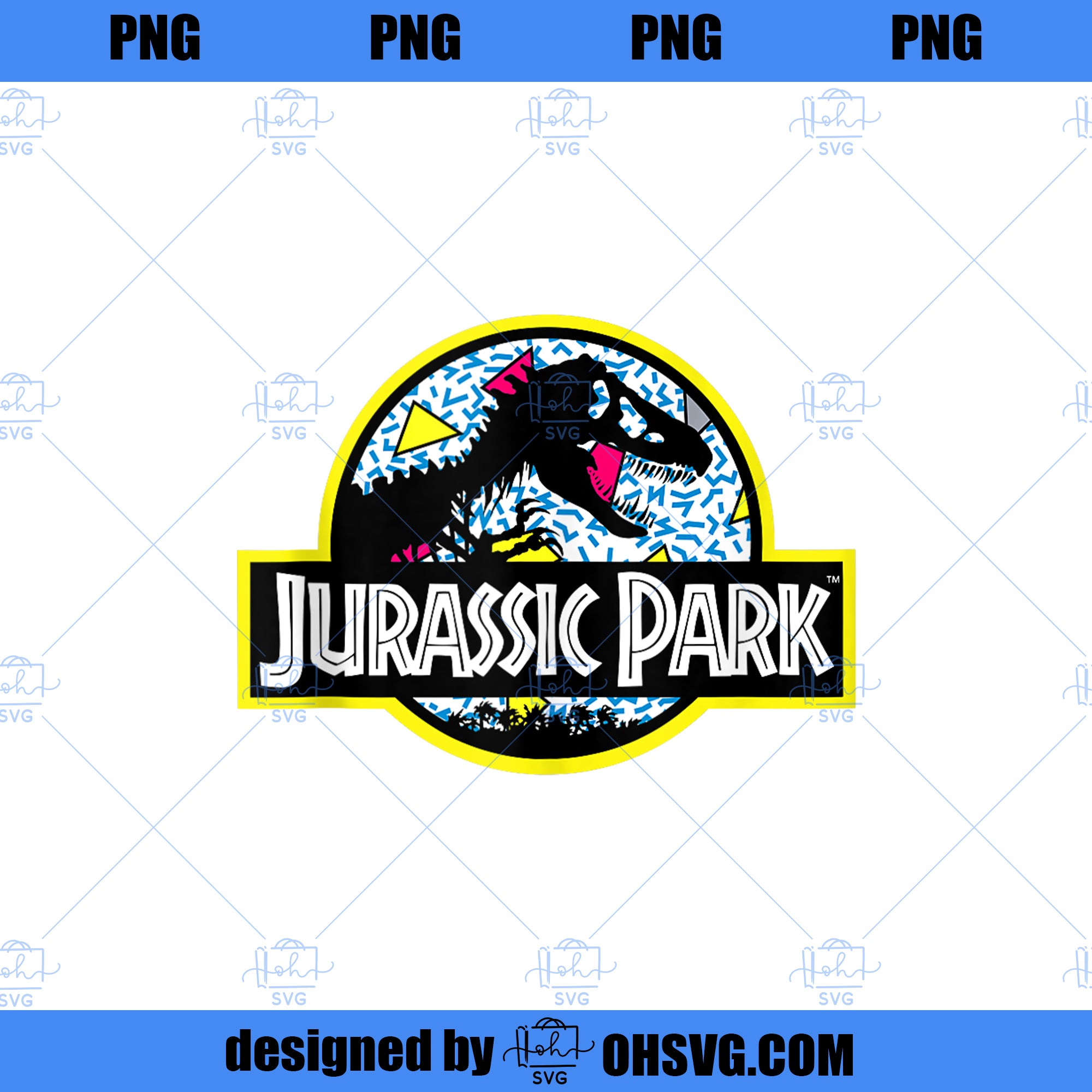 Jurassic Park 90 s Art Style Color Fill Movie Logo  PNG, Movies PNG, Jurassic Park PNG