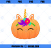 Kids Halloween Unicorn Shirt Girls Unicorn Pumpkin Gift PNG, Magic Unicorn PNG, Unicorn PNG