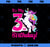 Kids Its my 3rd Birthday (3 year old) unicorn Birthday shirt gift Premium PNG, Magic Unicorn PNG, Unicorn PNG