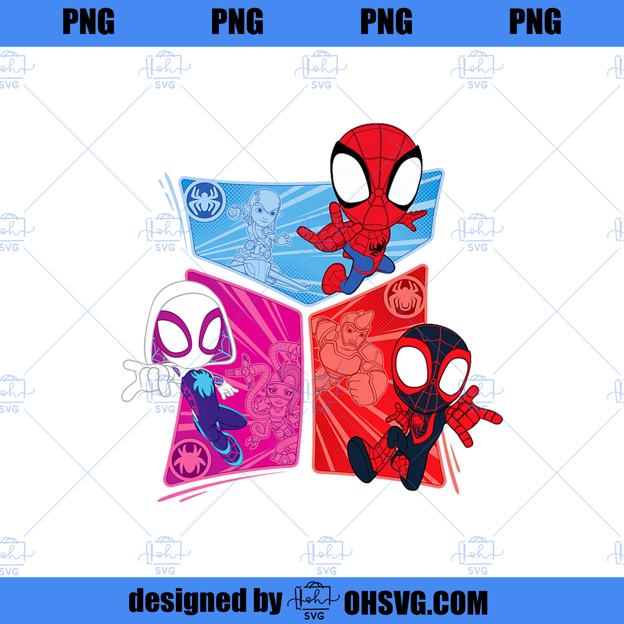 Kids Marvel Spidey and His Amazing Friends Heroes and Foes Premium PNG, Marvel PNG, Marvel Spidey PNG