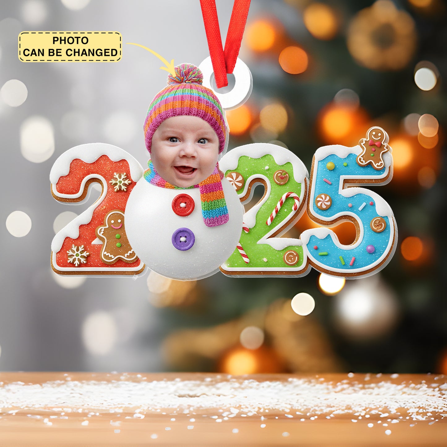 Custom Photo Gifts For Kids Christmas Ornament, Baby First Christmas