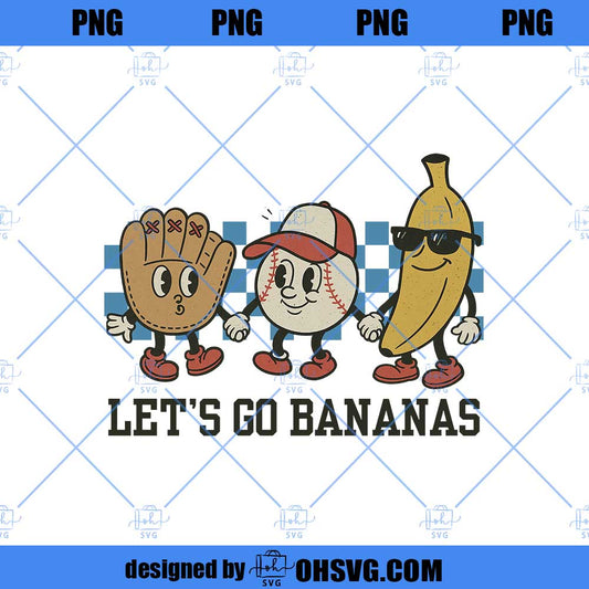 Let's Go Bananas Baseball Tumbler, Baseball Game Day Tumbler, Baseball Mom Tumbler, Baseball Lovers Tumbler, Family Baseball Sport Gift