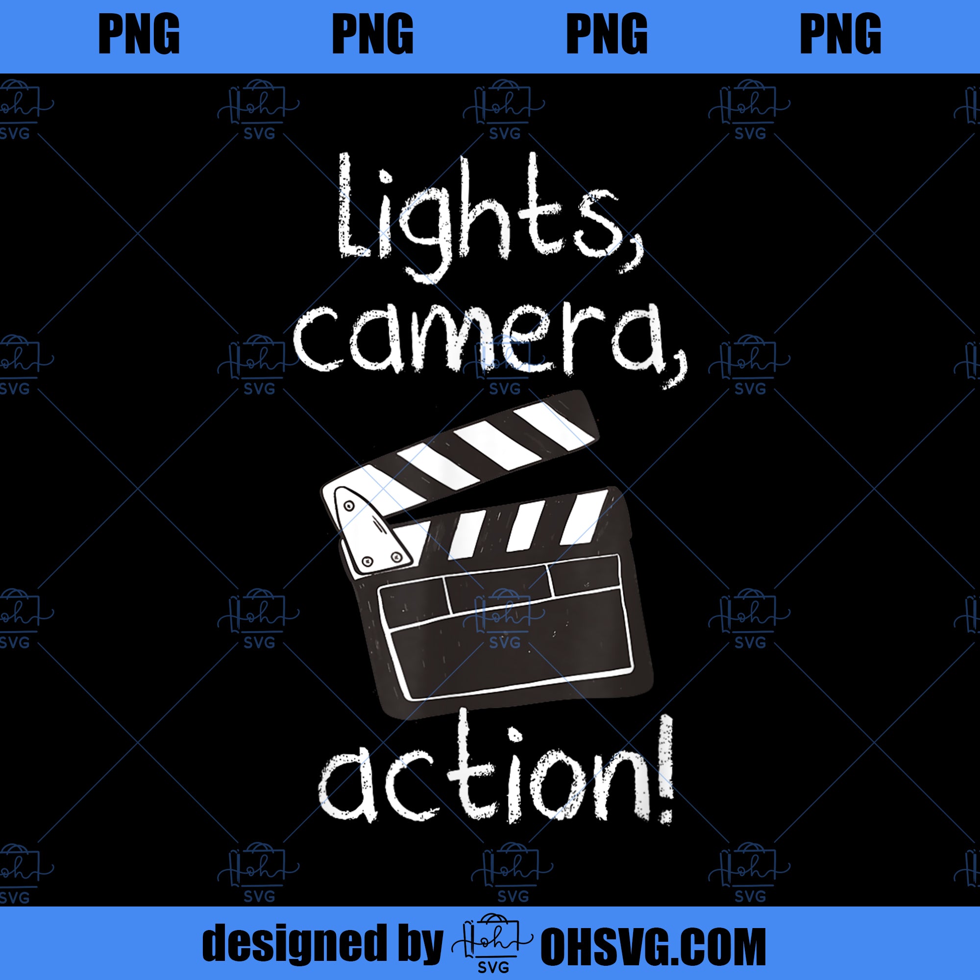 Lights Camera Action Movie Director Movie Clapper Board Gift PNG, Movies PNG, Clapper Board PNG