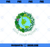 Love Your Mother Earth and Flowers Cute Earth Day Gift PNG, Mom PNG, Mothers Day PNG