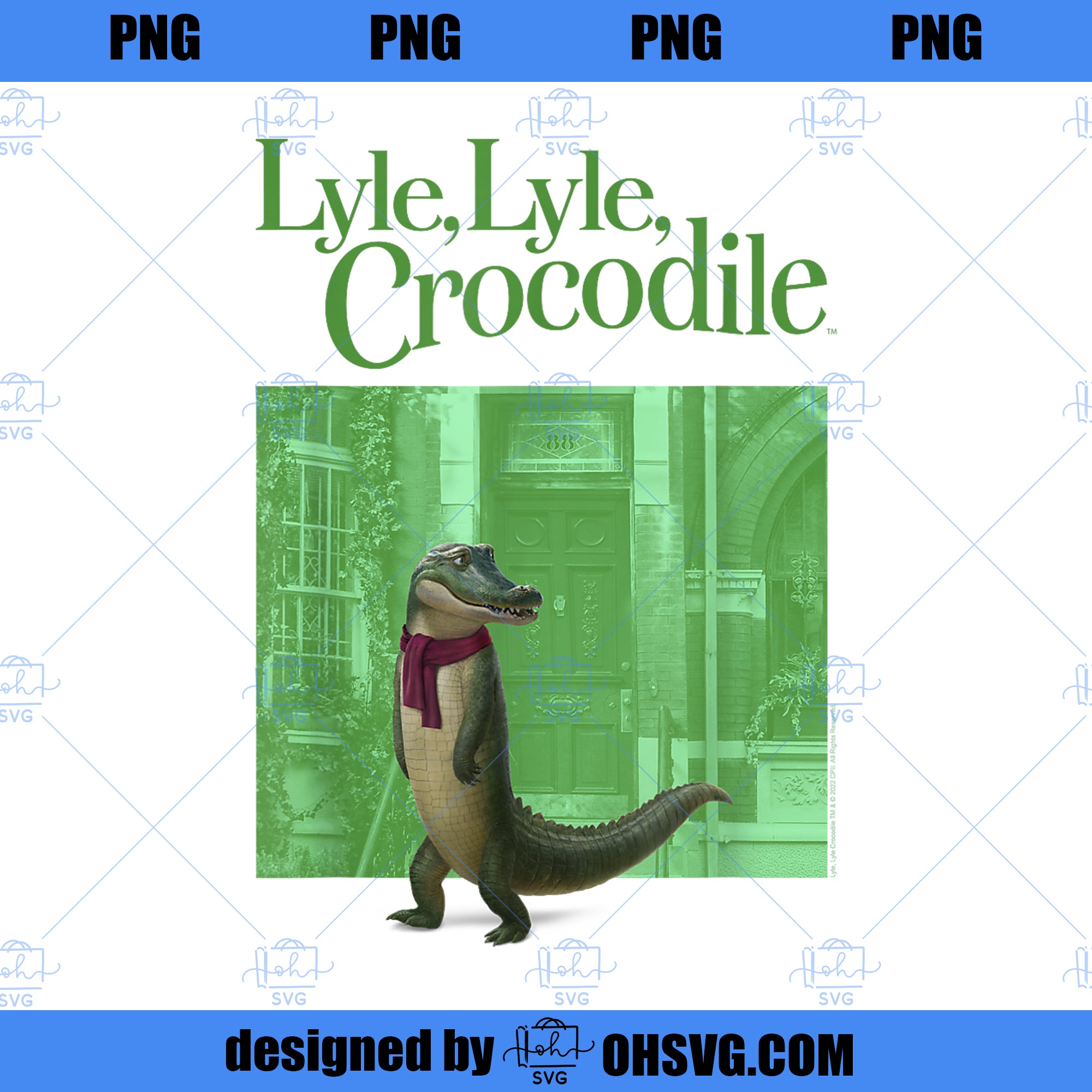 Lyle Lyle Crocodile Movie Poster with Logo PNG, Movies PNG, Lyle Crocodile PNG
