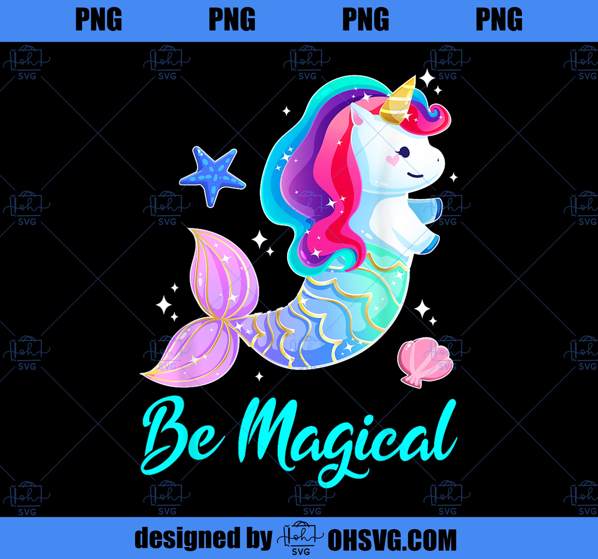 Magical Gifts Unicorn Mermicorn Gifts for Girls Shirts PNG, Magic Unicorn PNG, Unicorn PNG