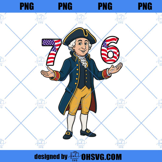 MakeHistoryFun Original 6-7 7-6 George Washington PNG