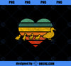 Mama Duck 4 Ducklings Animal Family Mothers Day Heart PNG, Mom PNG, Mothers Day PNG