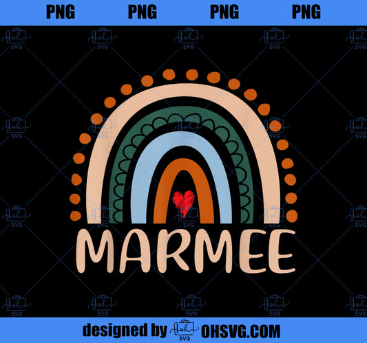 Marmee Rainbow Grandma Cute Mothers Day Funny Marmee PNG, Mom PNG, Mothers Day PNG